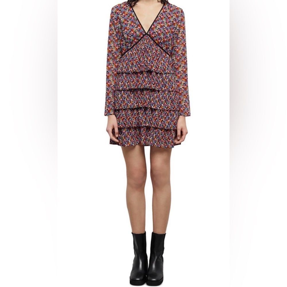 The Kooples mini floral dress NWT Size 0= US 2= Size XS